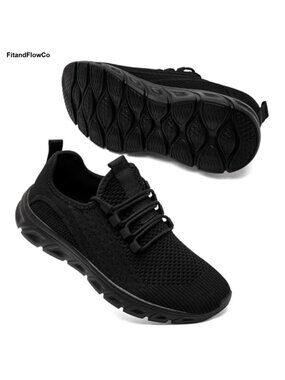 Lightweight Breathable Slip On Walking Shoes Non Slip Athletic Workout